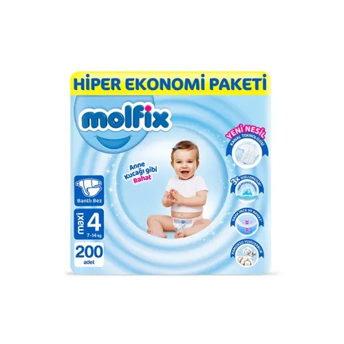 Bebek Bezi 4 Beden Maxi Ultra Fırsat Paketi 7- 14 kg 100 Adet Bebek Bezi 4 Beden Maxi Ultra Fırsat Paketi 7- 14 kg 100 Adet