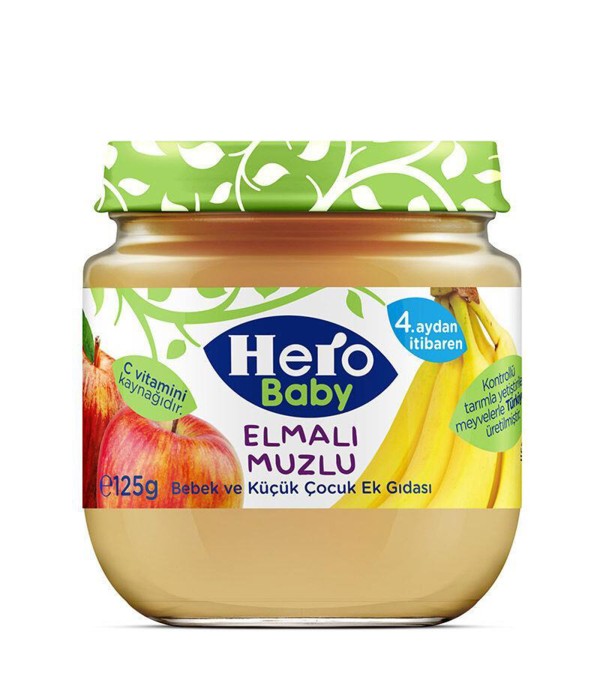 Elmalı Muzlu Kavanoz Mama 125 gr