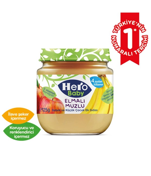 Elmalı Muzlu Kavanoz Mama 125 gr