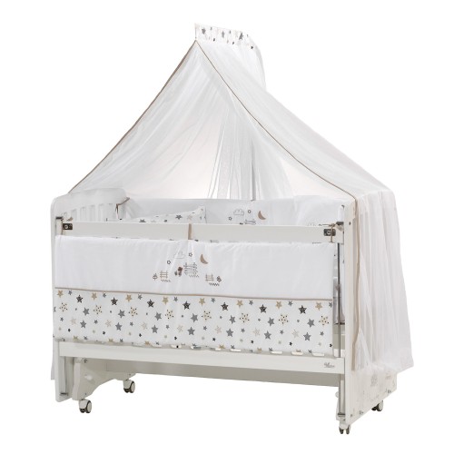 Woody Anne Yanı Ahşap Sallanır ve Asansörlü Beşik Beşik 60x120 cm Woody Anne Yanı Ahşap Sallanır ve Asansörlü Beşik Beşik 60x120 cm