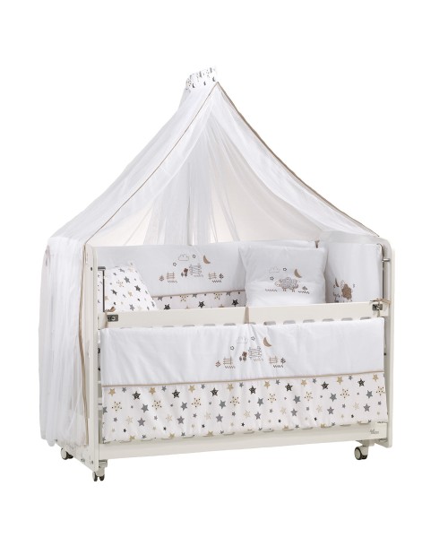 Woody Anne Yanı Ahşap Sallanır ve Asansörlü Beşik Beşik 60x120 cm Woody Anne Yanı Ahşap Sallanır ve Asansörlü Beşik Beşik 60x120 cm